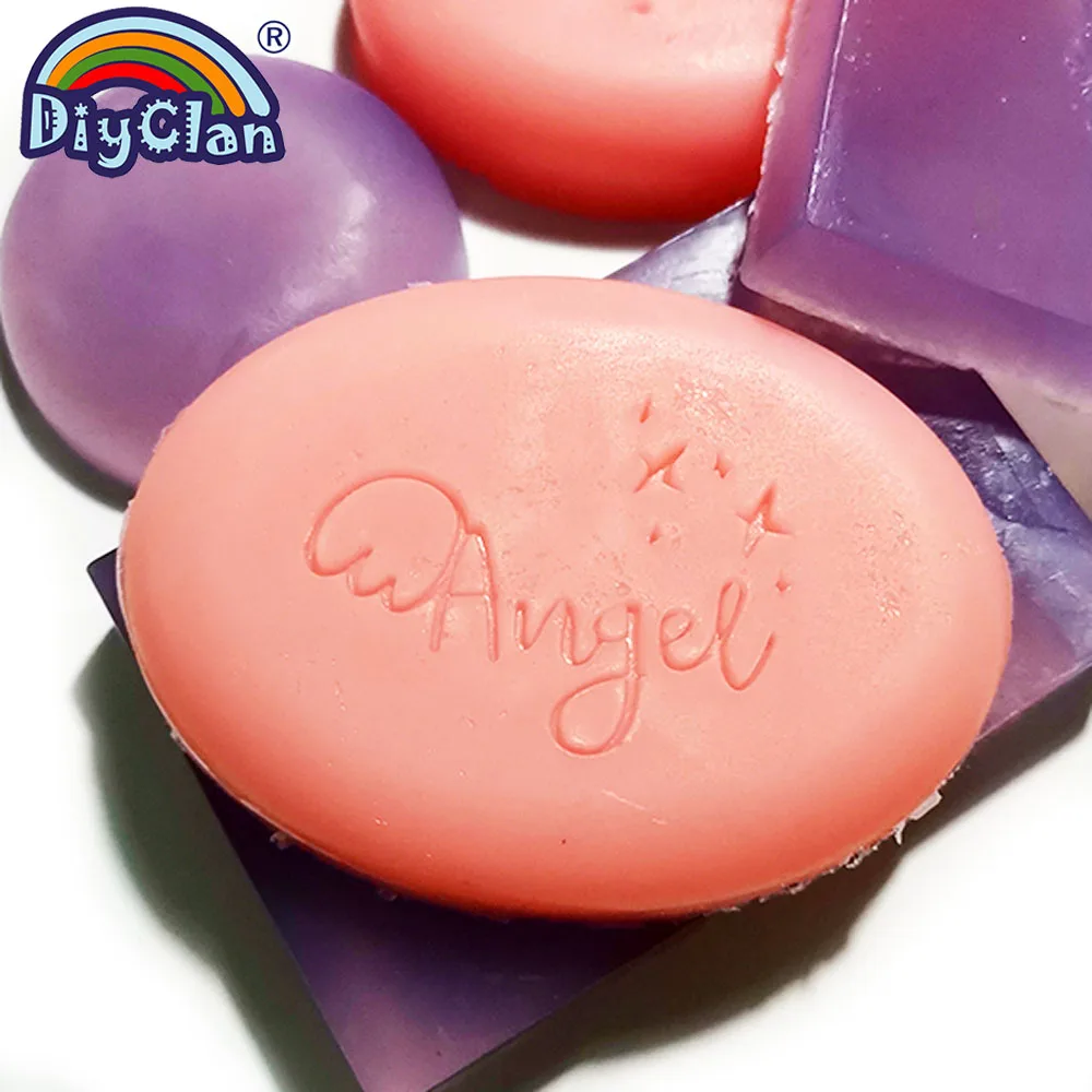 Ангел ручной работы мыло штамп прозрачный Сделай Сам натуральное органическое
