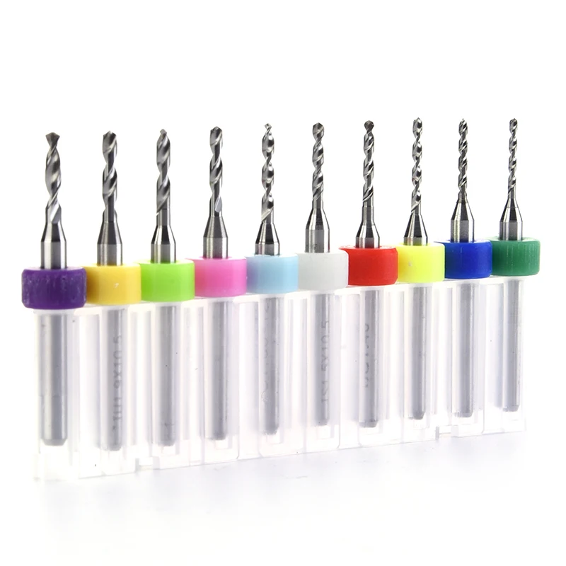 10 шт. мини сверло PCB из карбида вольфрама гравировка Деревообработка набор сверл 1