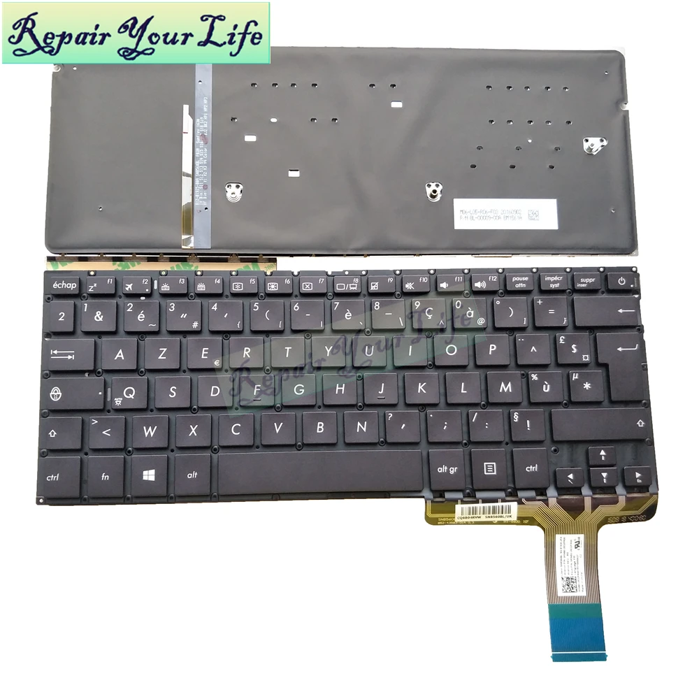 

FR French azerty keyboard laptop keyboards backlight for ASUS ux330 UX330U UX330UA UX330UAK notebook pc KB New 0knb0-2632fr00