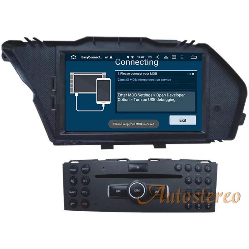 7 дюймов 2G ram Android 7,1 6,0 5,1 Автомобильный gps навигатор dvd-плеер стерео радио головное устройство для Mercedes-Benz GLK 2008 2009 2010
