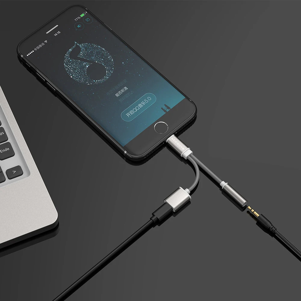 2 в 1 адаптер для IOS телефона на 3 5 мм разъем наушников зарядное устройство
