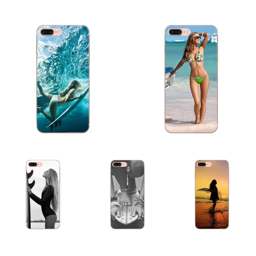 Для Apple iPhone 4 4S 5 5C 5S SE 6 6S 7 8 Plus X XS Max XR чехлы для телефонов летние пляжи серфинга