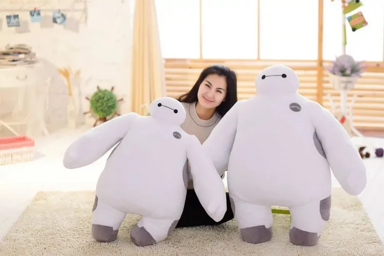 [Temila] Очень милый светильник 60 см и звук Большой Герой 6 музыка Baymax, набивная плюшевая игрушка полностью заполненная кукла модель мягкая подушка подарок для детей