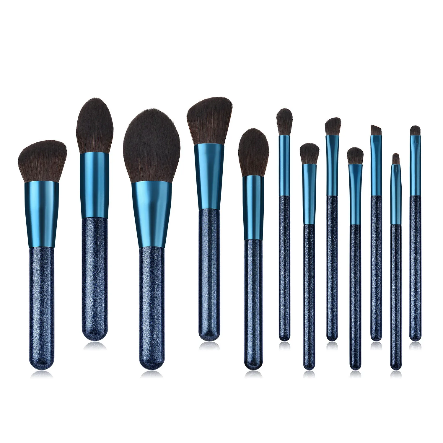

12Pcs Bluestone Makeup Brushes Set Foundation Eyeliner Eye shadow Blush Brushes Tools brochas de maquillaje de alta calidad