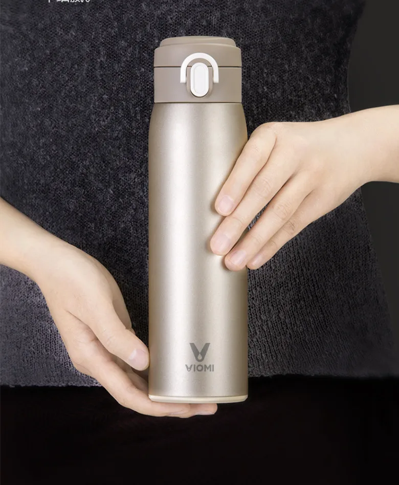 Оригинальная Xiaomi mi jia VIO mi, вакуумная колба из нержавеющей стали, 24 часа, «Умная» бутылка для воды, термос с одной рукой 65