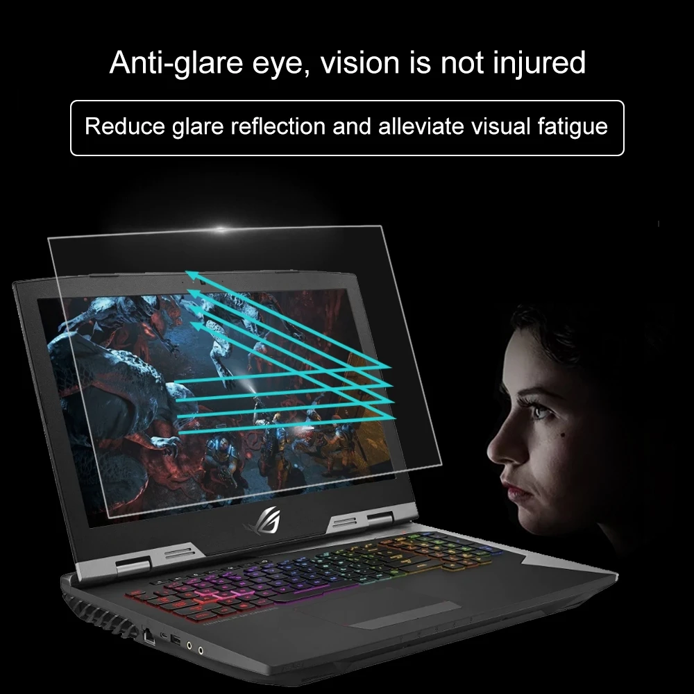 Экран ноутбука HD защитная пленка из закаленного стекла для ASUS ROG G703 17 3 дюйма (382 5x215