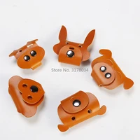 diy leather craft steel rule die cutting animal dog cow cat monkey head wire organization collection hand punch tool