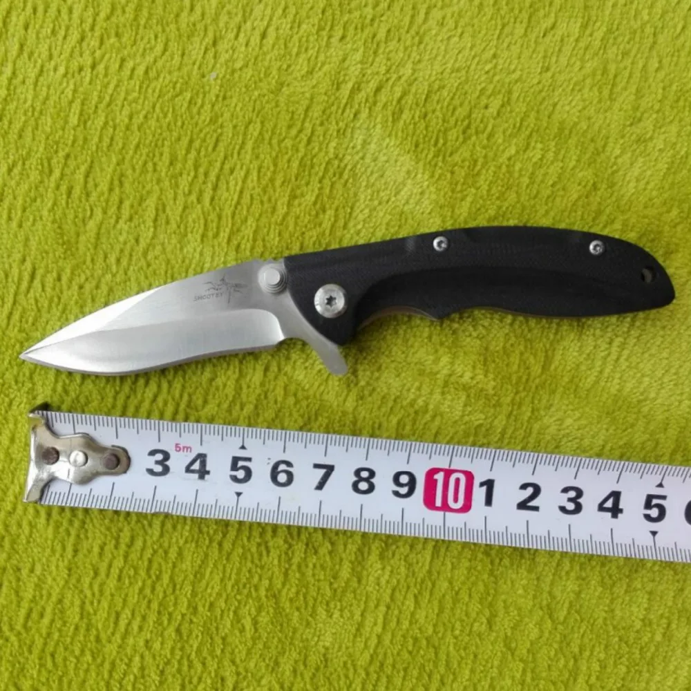 Ся нож D2 стальной тактический складной Белый G10 Ручка из высокоуглеродистой