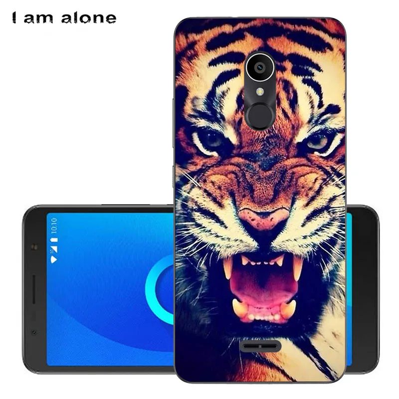 Solf TPU W62 I am alone Phone Shell For Alcatel 3C 3C Dual 5026D 6.0 inch Solf TPU Fashion Cute Color Paint Mobile Case - Цвет: Solf TPU W62