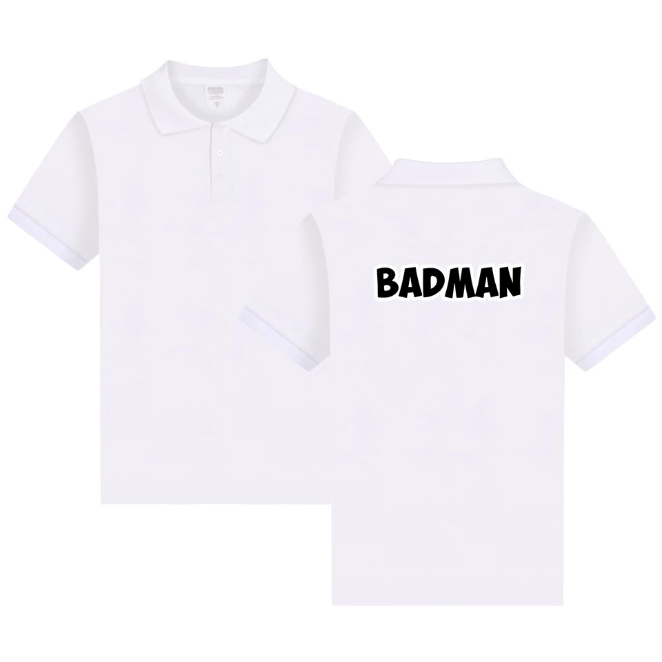 Белый WEJNXIN Лето Новое поступление Dragon Ball Vegeta Badman футболка поло с принтом для мужчин Camisa Masculina 8 цветов рубашки брендовая одежда - Цвет: Белый