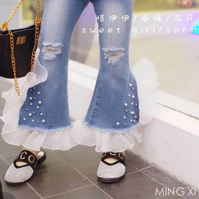 2019 новая весенняя детская одежда футболка для девочек трикотажный пуловер в