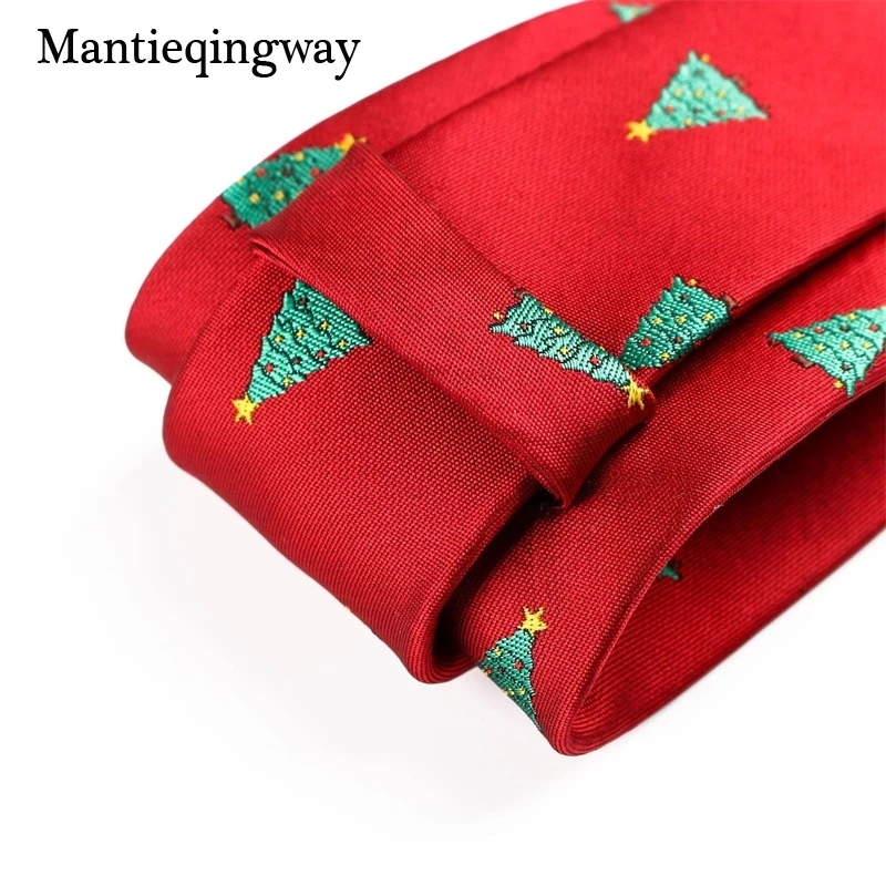 Мужские галстуки на шею Mantieqingway Полиэстеровые с рисунком снежинки повседневные
