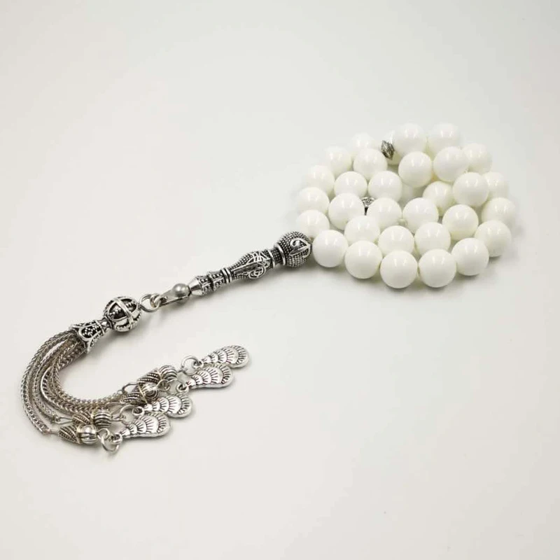 2019 новый чистый белый корпус Tasbih подарок на 8 марта браслеты для женщин четкие