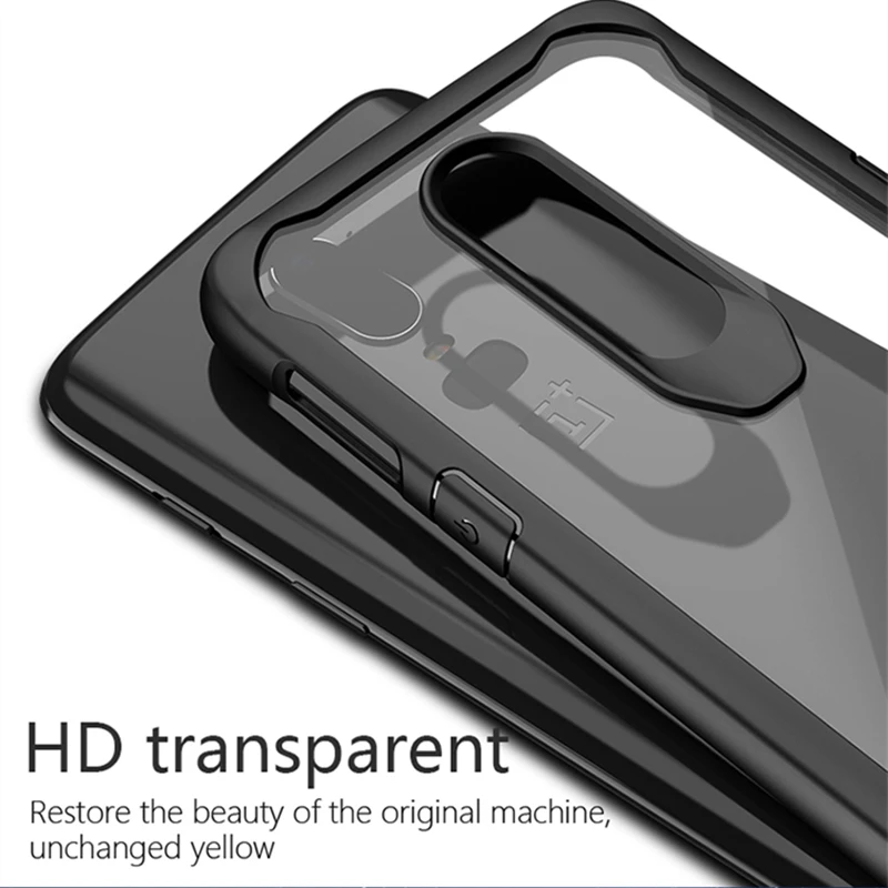 Oneplus 6 Чехол IPAKY Прозрачный для одного плюс Силиконовый акриловый гибридный ударопрочный прозрачный задний чехол OnePlus.