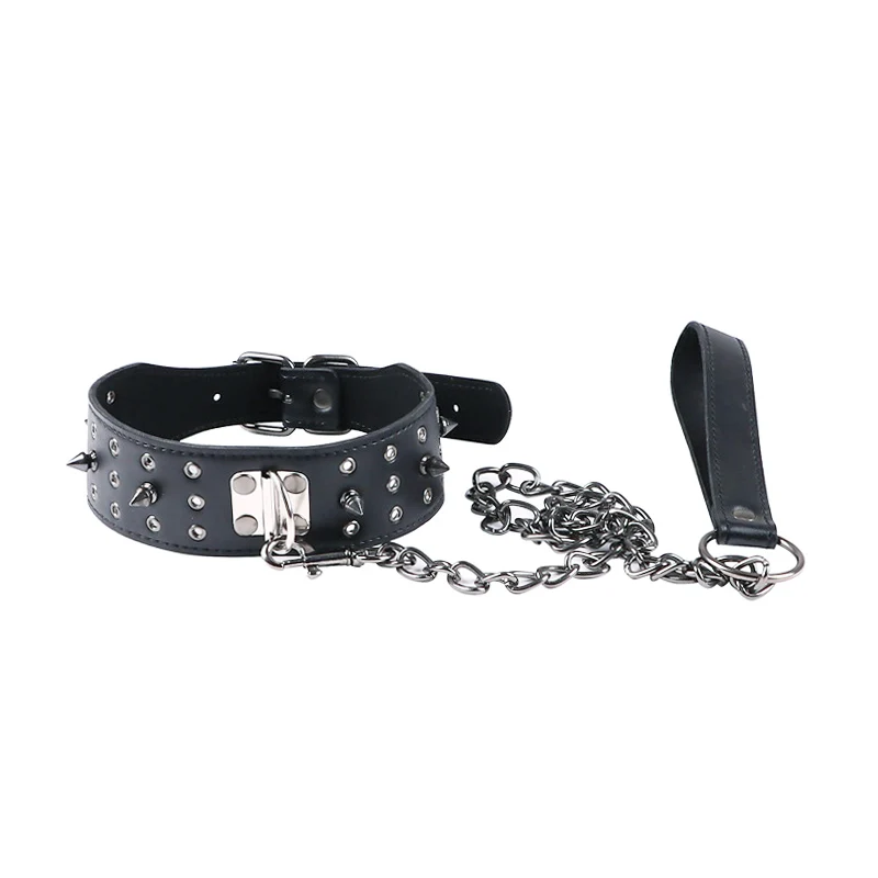 Черный заклёпки искусственная кожа BDSM Связывание набор пара интимные аксессуары
