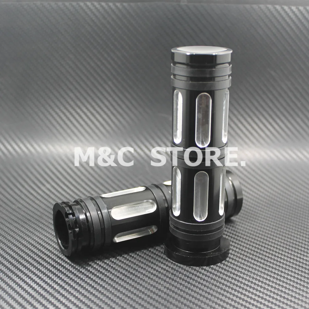 Рукоятка мотоцикла 1 &quot25 мм черный серебристый алюминиевый с ЧПУ для Harley Sportster