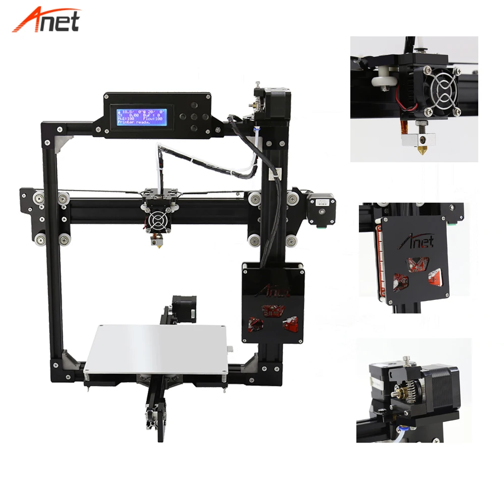 Anet A2 простая сборка алюминиевая рама 3D принтер набор умная модель для