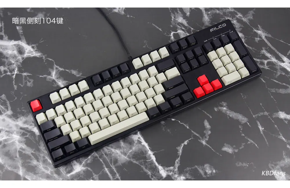 Ducky filco PBT 108 цветная клавишная крышка s для вишни/ANSI механическая клавиатура цветная клавишная крышка