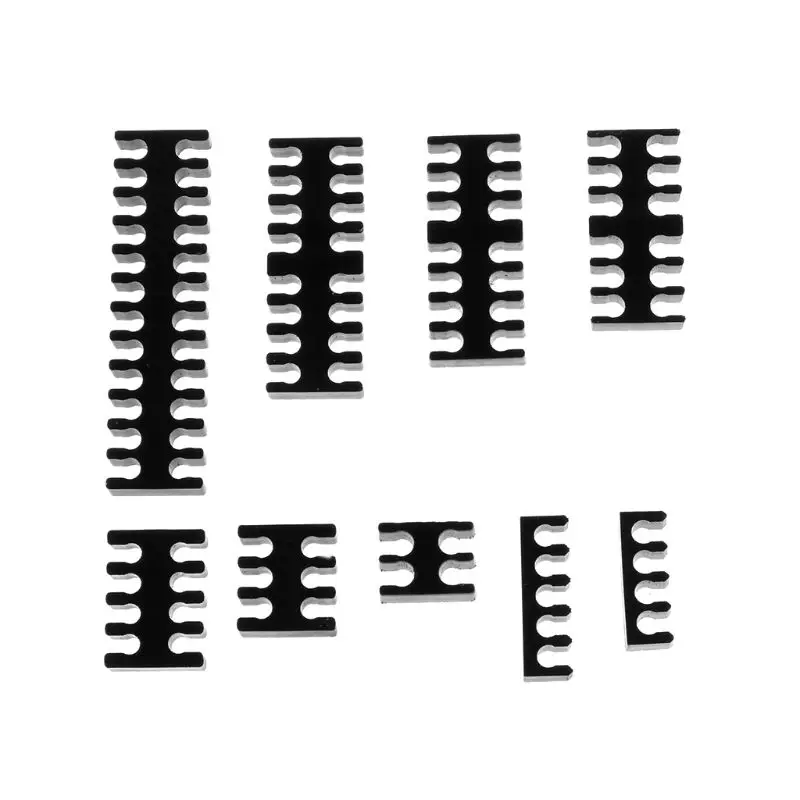 Гребень для кабеля акриловый 9 шт./компл. 2 мм кабелей 4/5/6/8/12/14/16/24 шт. | Компьютеры и