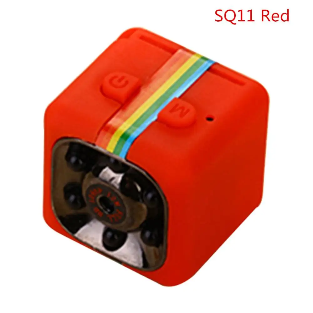 SQ11Red SQ8 SQ11 SQ12 SQ10 Smart Small Secret Micro Mini Camera Video Cam Night Wireless Body DVR DV Tiny Minicamera Microchamber - Цвет: SQ11Red