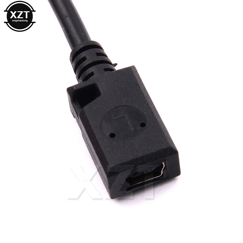Высокое качество USB A женский мини-usb B Мужской кабель адаптер 5P OTG V3 порт кабель для передачи данных для автомобильного аудио планшета для MP3/MP4 плеера