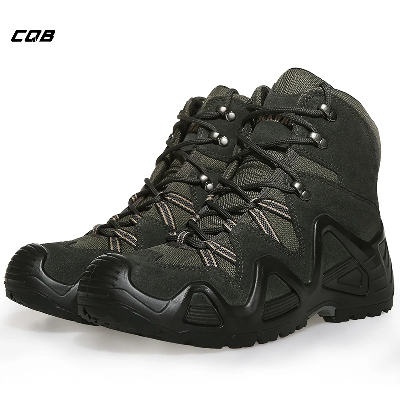 CQB Outdoor Sports Tactical Mountain Climbing Boot Men Wear resisting Shoes Non slip Large Size Trekking for Hiking|Походная обувь| |