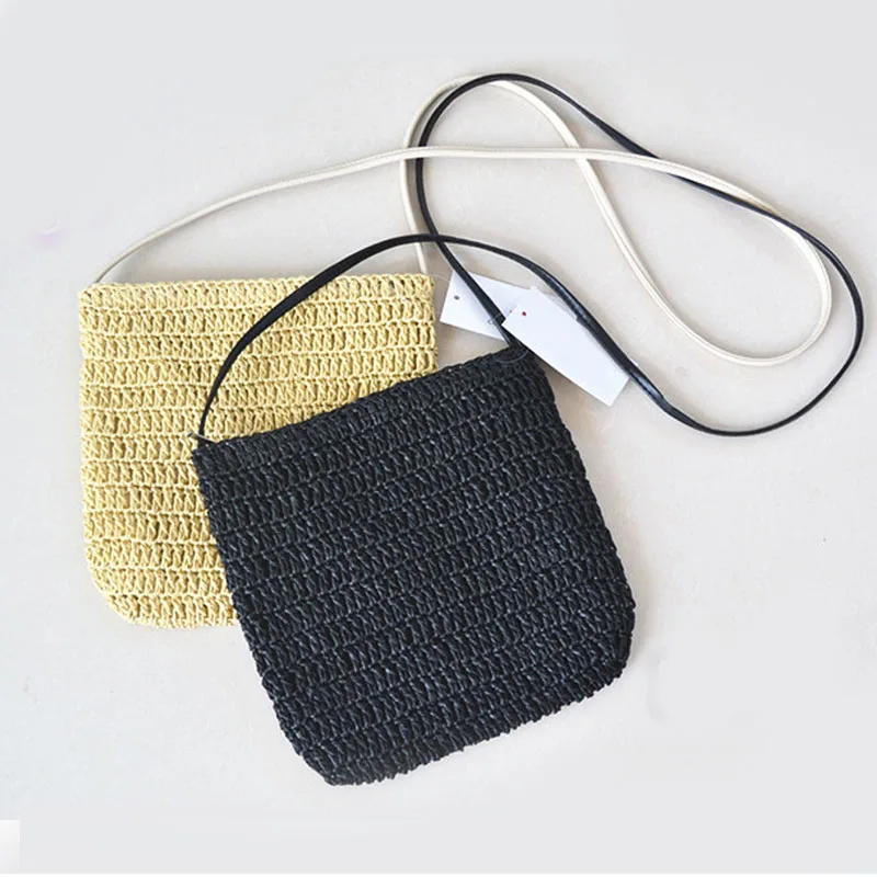 Маленькая соломенная сумка через плечо женская летняя | Багаж и сумки