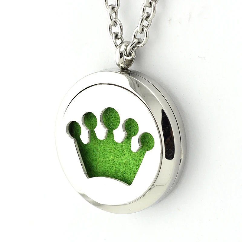 Хит продаж Круглая Корона из нержавеющей стали/тиара 30 мм ароматерапия/диффузор