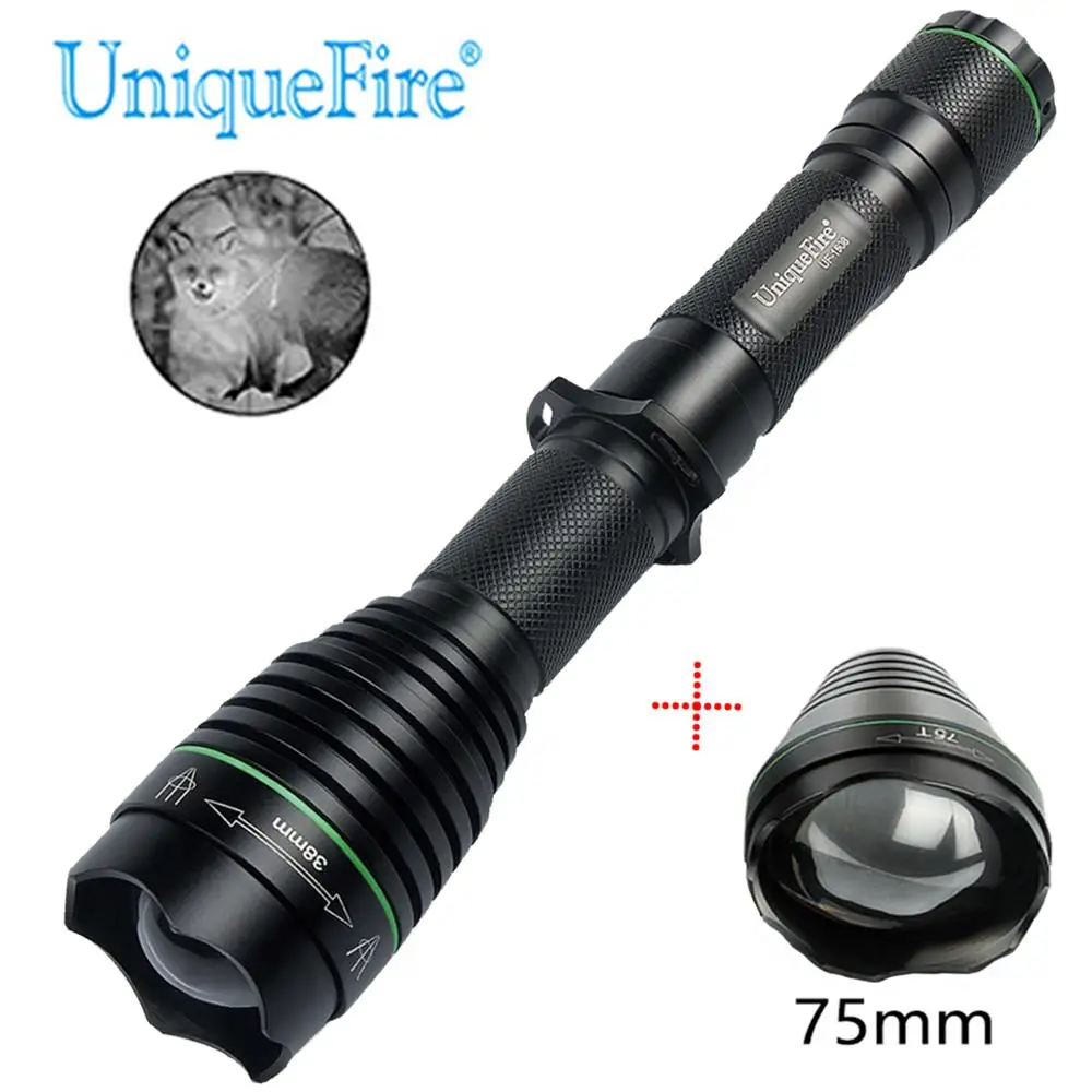 UniqueFire 1508 T38 IR 850nm светодиодный светильник вспышка масштабируемый инфракрасный
