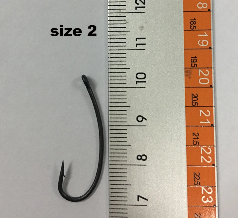 20 шт. матовые черные крючки с покрытием для карпа отложной стиль микро бородка