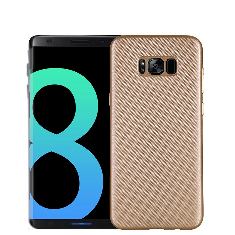 Carbon fiber silicone case for samsung galaxy s8 s8+ plus funda coque hoesje soft tpu cover kryt tok etui carcasa kilifi |