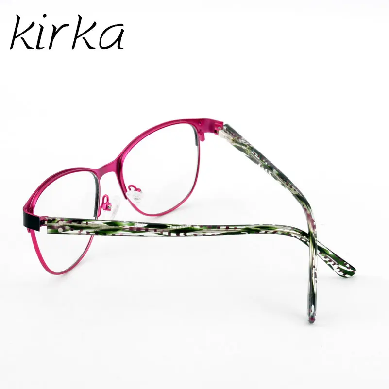Kirka Half Rim Metal Prescription Optical Frame for Women Spectacles Lady's Myopia Glasses | Аксессуары для одежды
