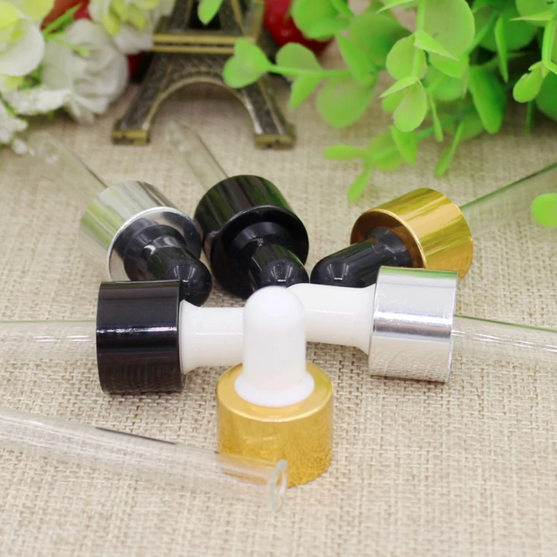 

100pcs 15ml Amber Dropper Mini Plastic Bottle Essential Oil Display Vial , Small Serum Perfume Brown Sample container