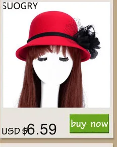 SUOGRY осень женская шляпа-федора классическая шляпа Chapeau femme Имитация шерсти Кепки Для женщин Шапки Милая однотонная черная шляпа-котелок женский