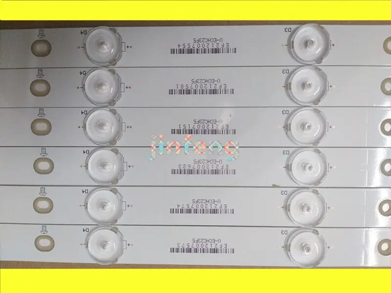 614 мм 7 светодиодный полосы подсветки для Philip 32 &quotTV 32PHF5755/T3 TPT315B5 TV 32PFK4309-TPV-TPT315B5