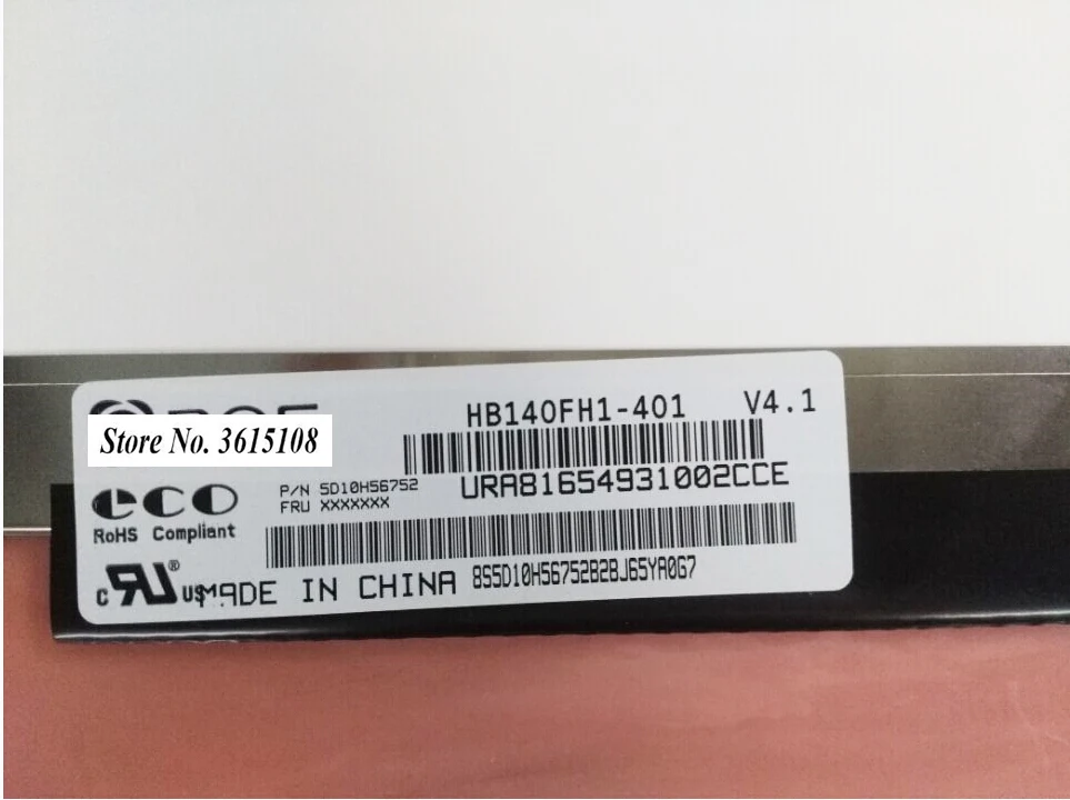 Светодиодный ЖК экран 14 0 дюйма для головного телефона V4.1 HB140FH1 401 дюймов eDP 30