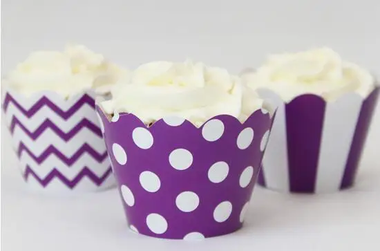 36 шт./лот 3 вида конструкций 8 видов цветов в горошек печати кекс обертки для