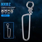 50 шт.лот, поворотный защелкивающийся рыболовный бочонок, безопасный защелкивающийся соединитель 304, SUS 17 мм-51 мм, 0 #-6 #, рыболовные Вертлюги, защелкивающиеся аксессуары