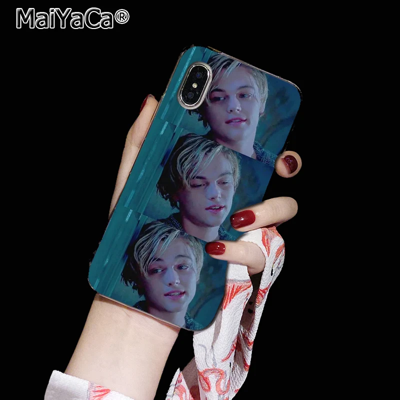 MaiYaCa leonardo dicaprio Back phone Cover Soft TPU Cases for iPhone 8 7 6 6S Plus X XS max 10 5 5S SE XR Coque Shell - Цвет: 2