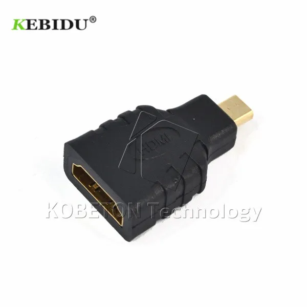 1 шт. позолоченный Женский к Micro Type D Мужской адаптер F/M Конвертер Разъем HD ТВ