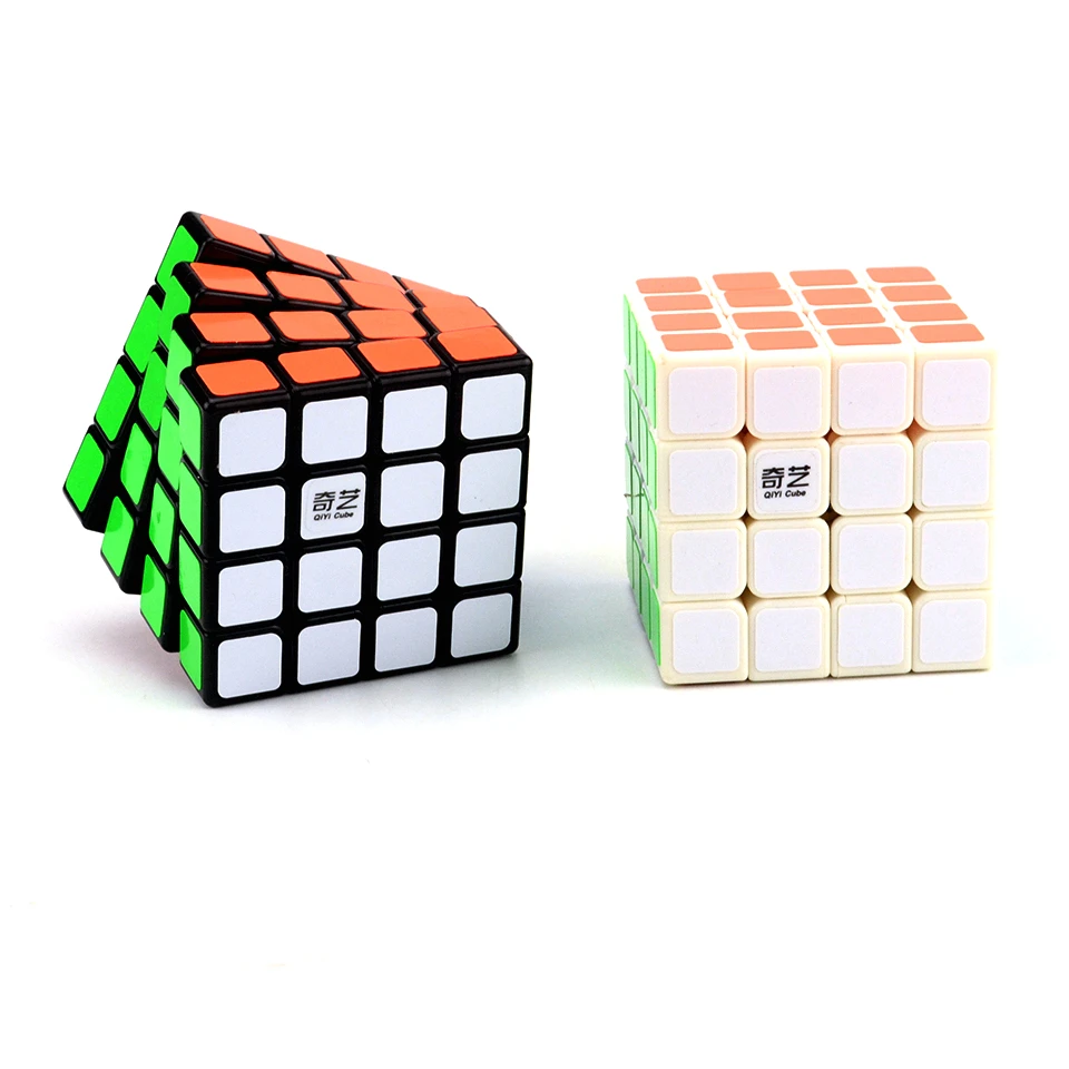 QIYI 4x4x4 Magic кубики Рубика ПВХ наклейки Профессиональный головоломка Cubo Magico