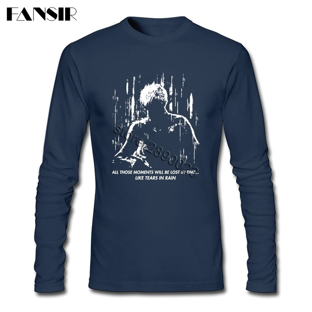 Blade Runner как слезы в дождь Футболка мужская Новый стиль рубашка для мужчин с