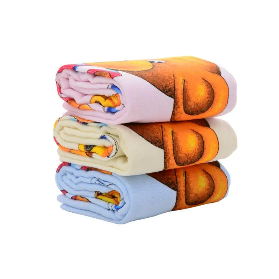 Детское банное полотенце с милым маленьким медведем из мягкого впитывающего