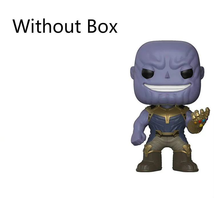 No Box FUNKO POP Marvel Мстители 3 Бесконечная война Человек-паук модель игрушки Raytheon фигурка Коллекционная детская игрушка - Цвет: No Box