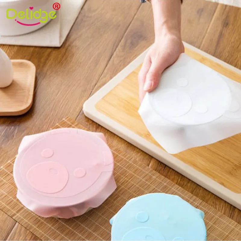 Delidge 1 шт. пищевая пленка для сохранения свежести пищи многоразовая силиконовая