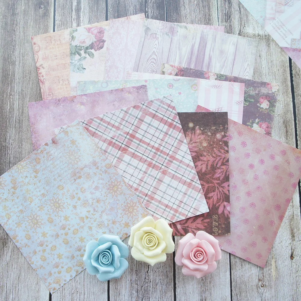

24 sheets DIY 15.2*15.2cm remember old time theme craft paper as scrapbooking creative paper DIY handmade gift use