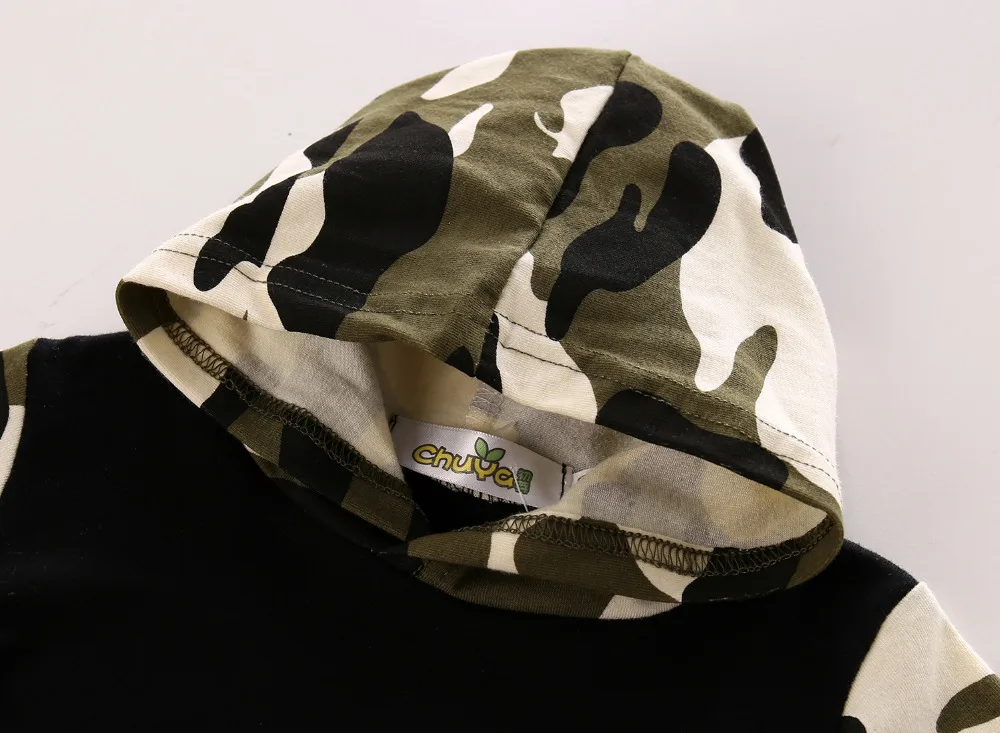 2020 New Fashion Baby Boy Girl Clothes Long Sleeve Camouflage Hoodie Tops+Pants Newborn 2Pcs Outfit Infant Clothing Set | Детская одежда