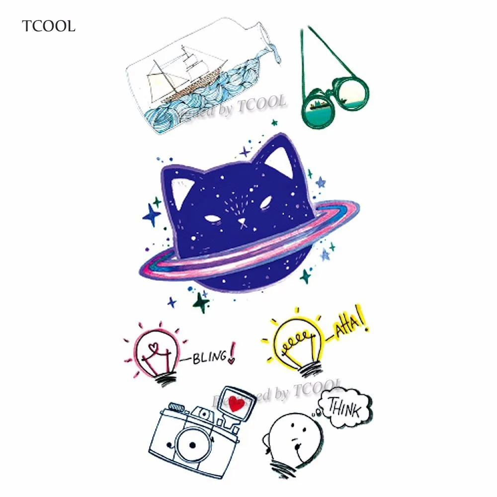 HXMAN Мультяшные животные Детские Временные татуировки водонепроницаемые модные