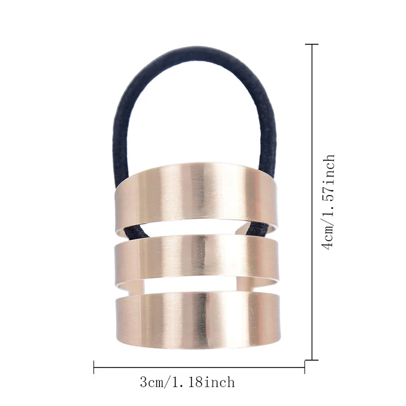 Резинка для волос Imixlot металлическая Полукруглая геометрической формы