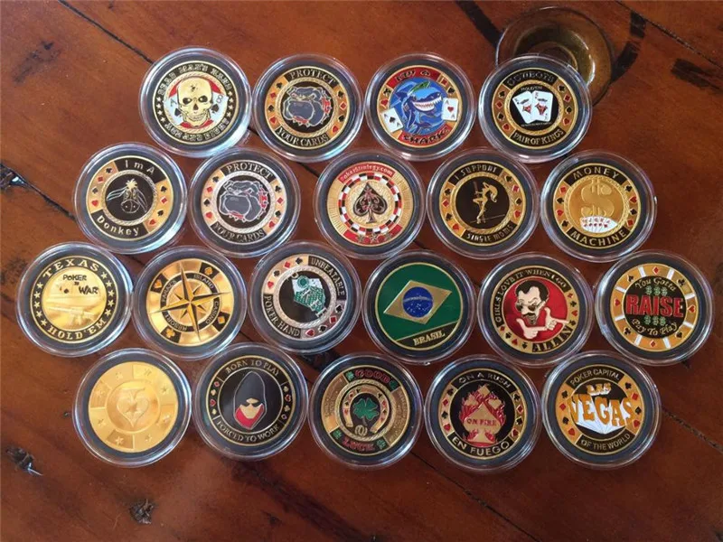 Покерные карты защитный металлический маркер Монета и пластиковый чехол Pokerstar металлический Техасский покерный чип